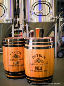Inside the Ulele Spring Brewery (left to right): Rusty Red, Pirate's Barrel Lager, Buckhorn Black Lager for Dog's Nose.